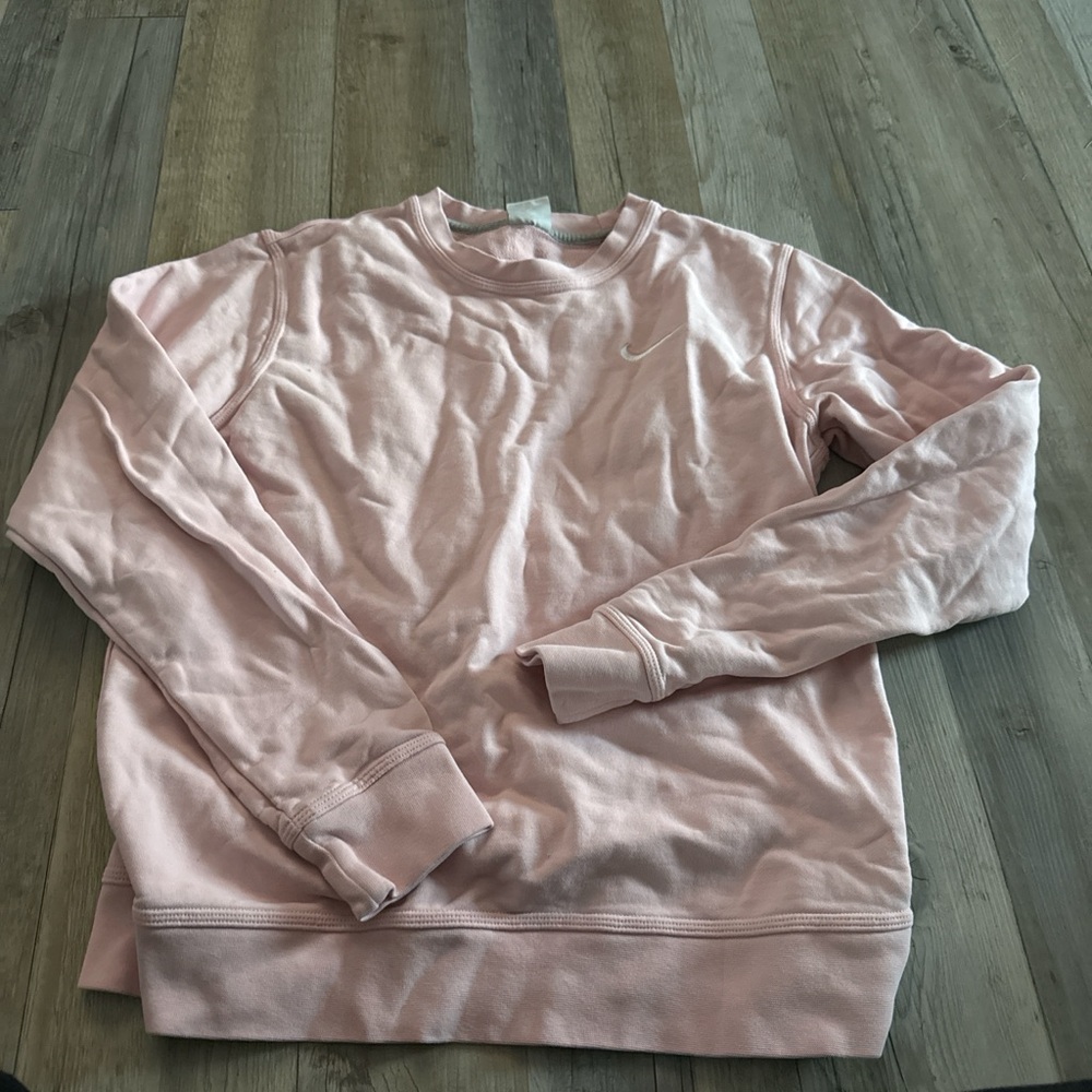 Nike Men's Light Pink Crewneck Sweater
